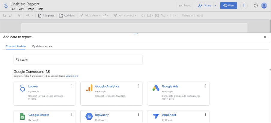 Adding a data source